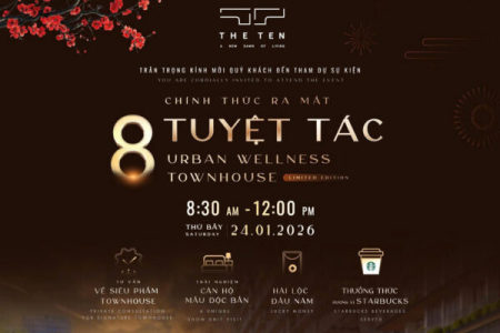 MIDORI PARK THE TEN – SỰ KIỆN “RA MẮT 8 TUYỆT TÁC URBAN WELLNESS TOWNHOUSE”